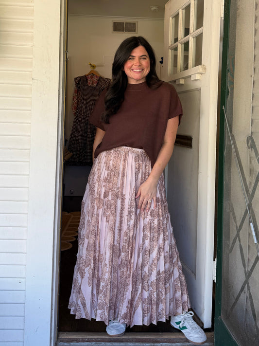 Blush Lace Skirt