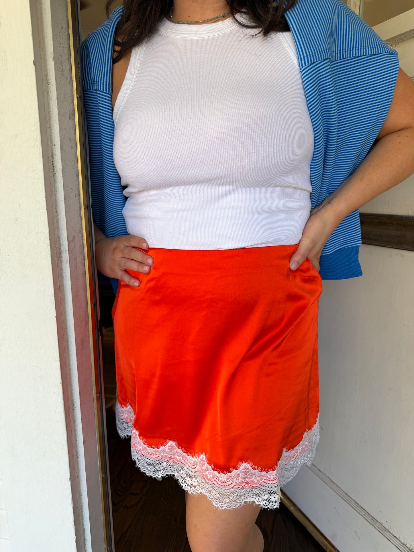 Lace Mini Skirt