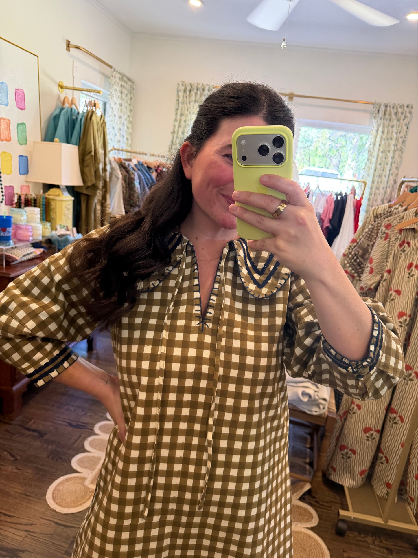 Painted Gingham Quinn Mini