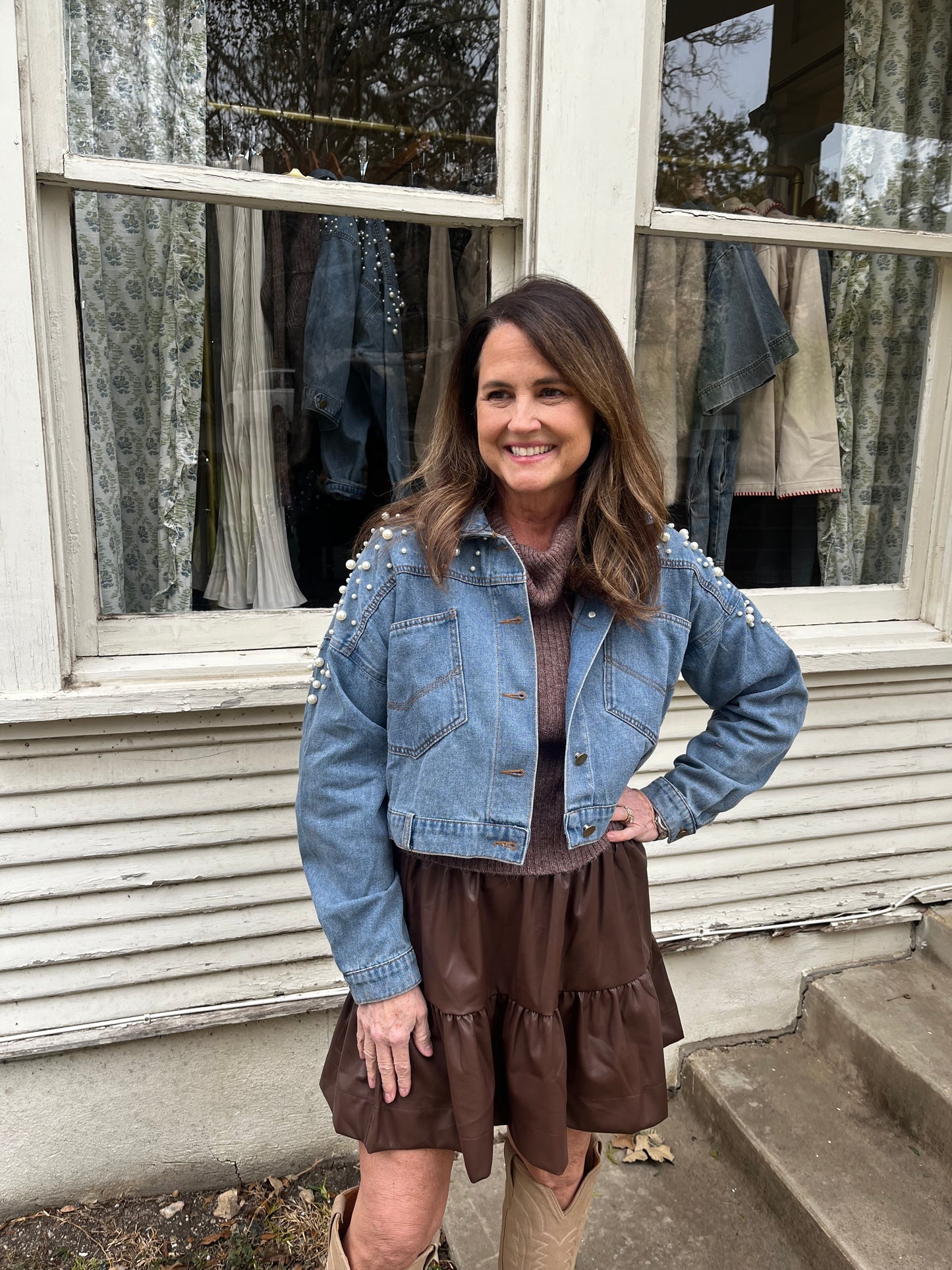 Leather Mini Skirt