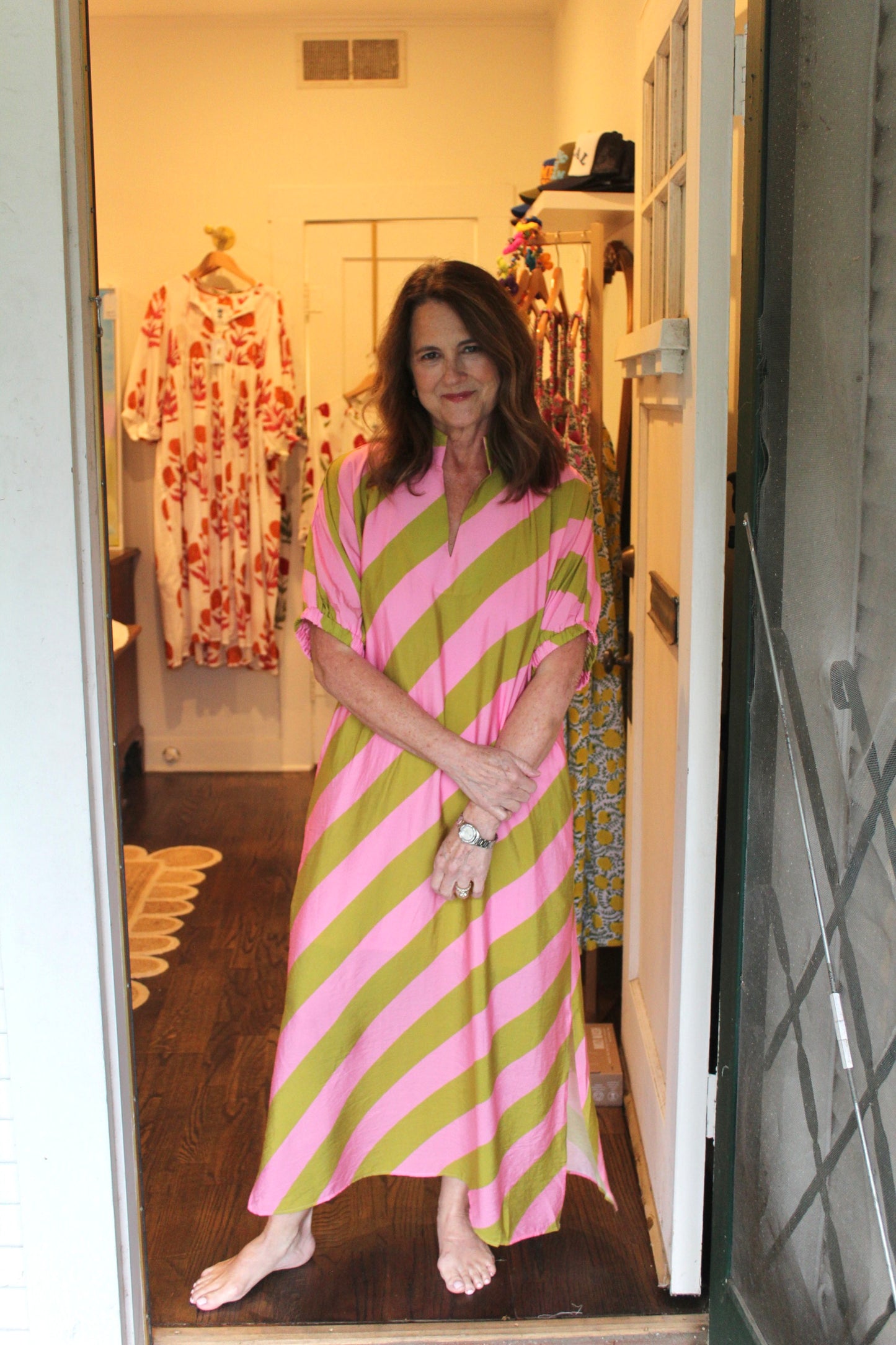 Pink Kiwi Caftan
