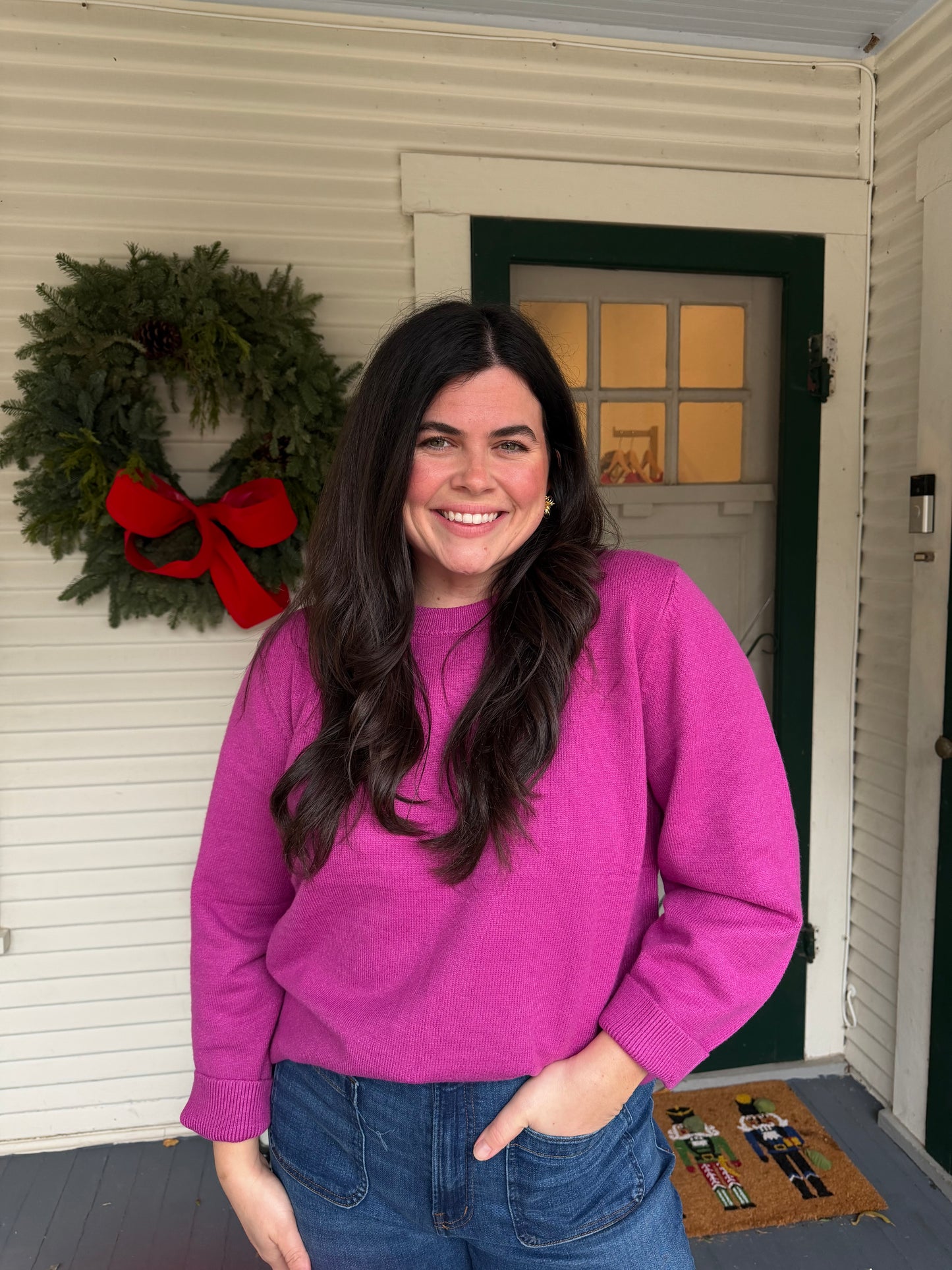 Magenta Pullover
