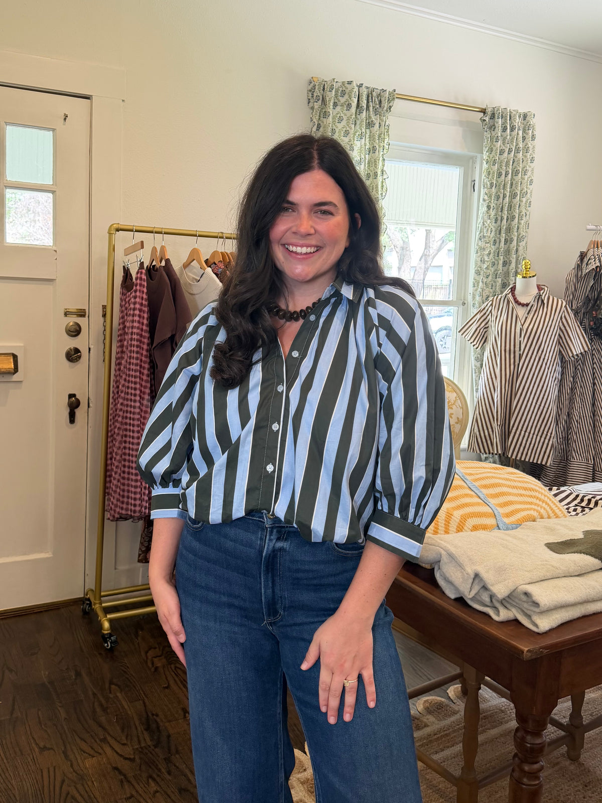 Stripe Bubble Top