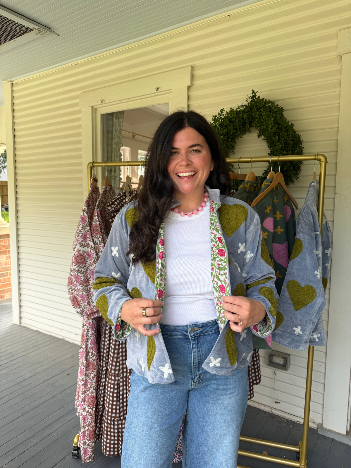 Blue Velvet Heart Jacket
