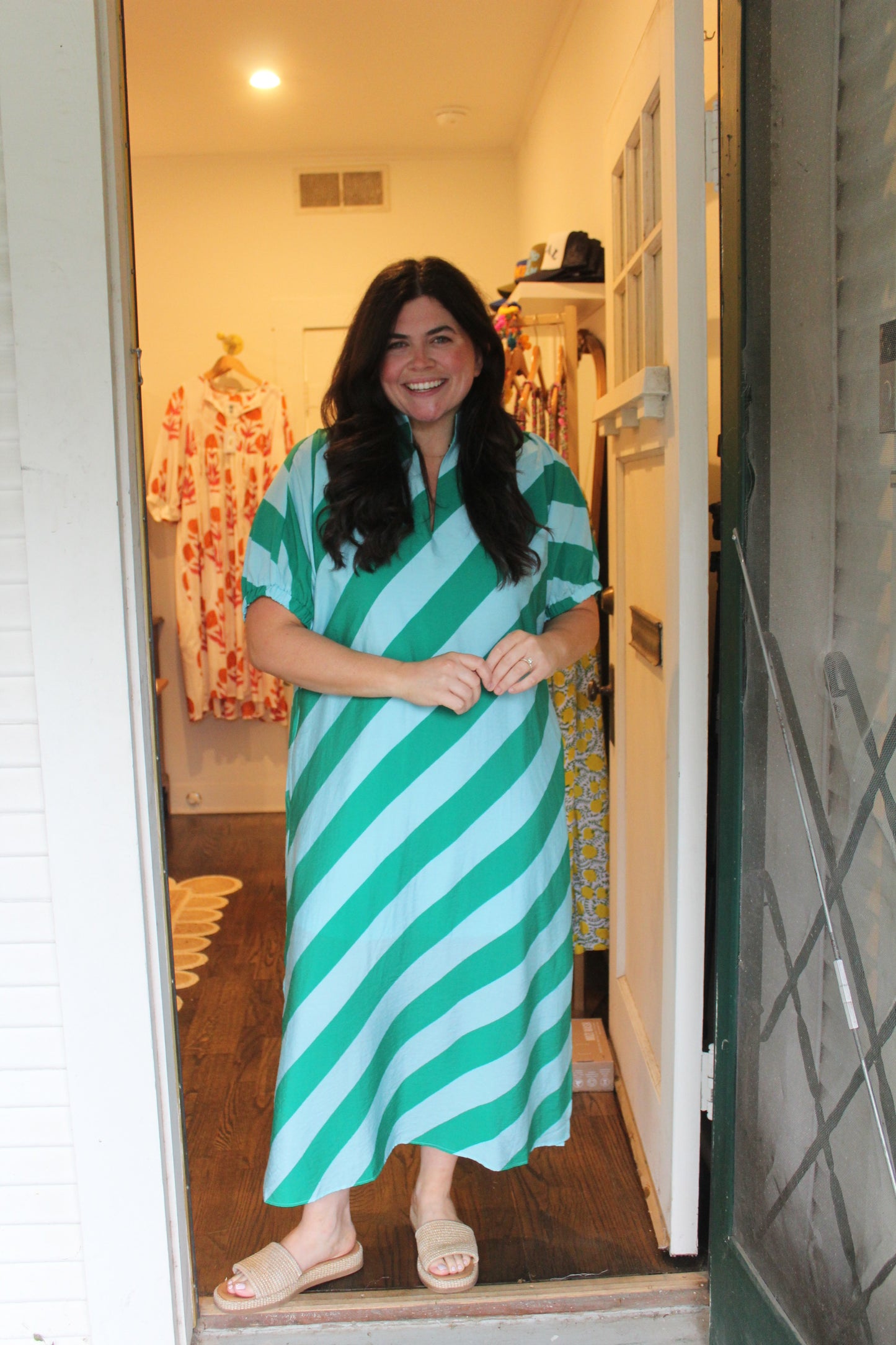Blue Green Caftan