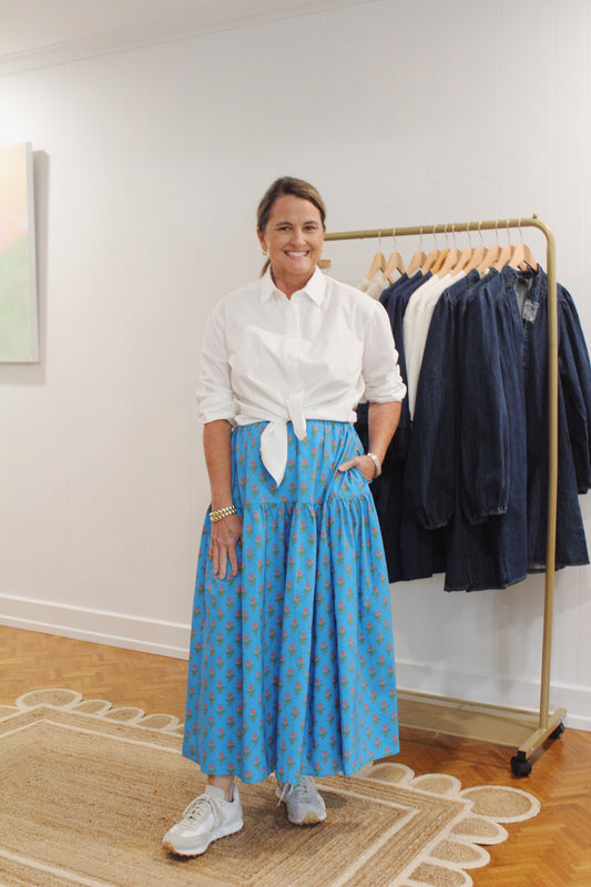 Blue Poppy Skirt