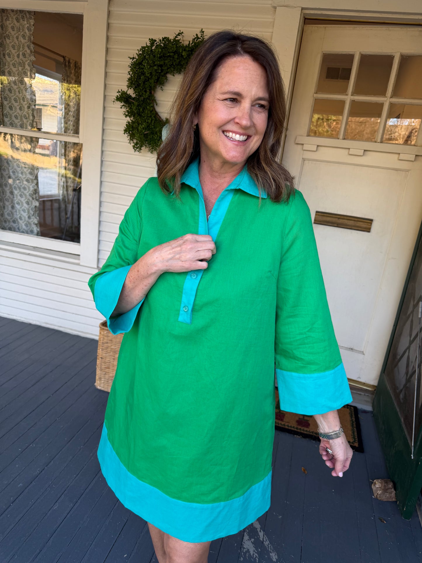 Caryn Lawn Kelly Mini Caftan