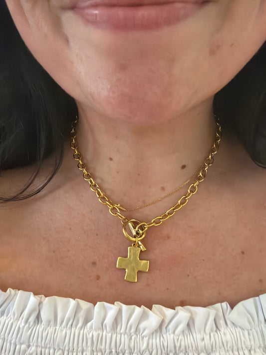 Antique Cross Neckalce