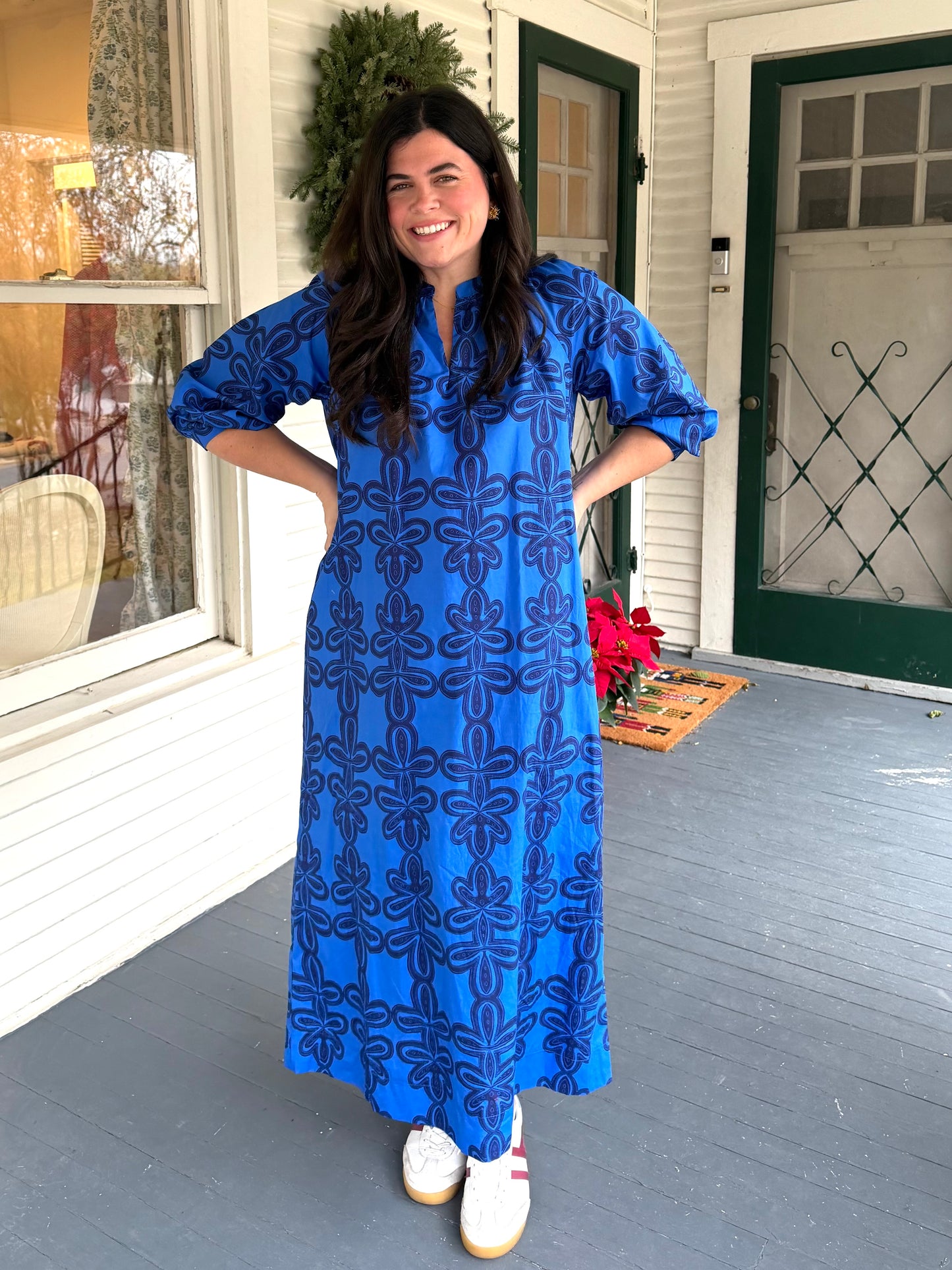 Bright Blue Midi Dress