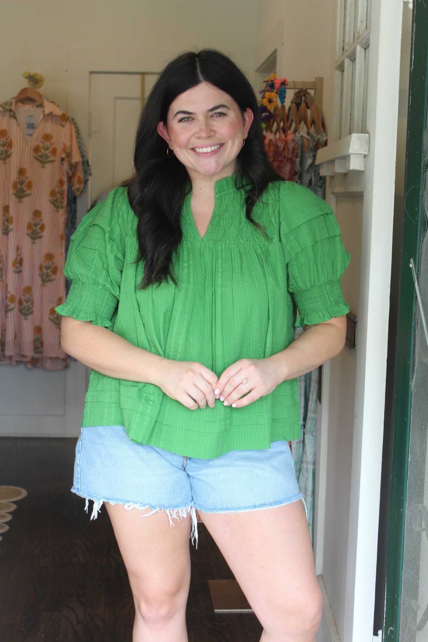 Masters Seersucker Top