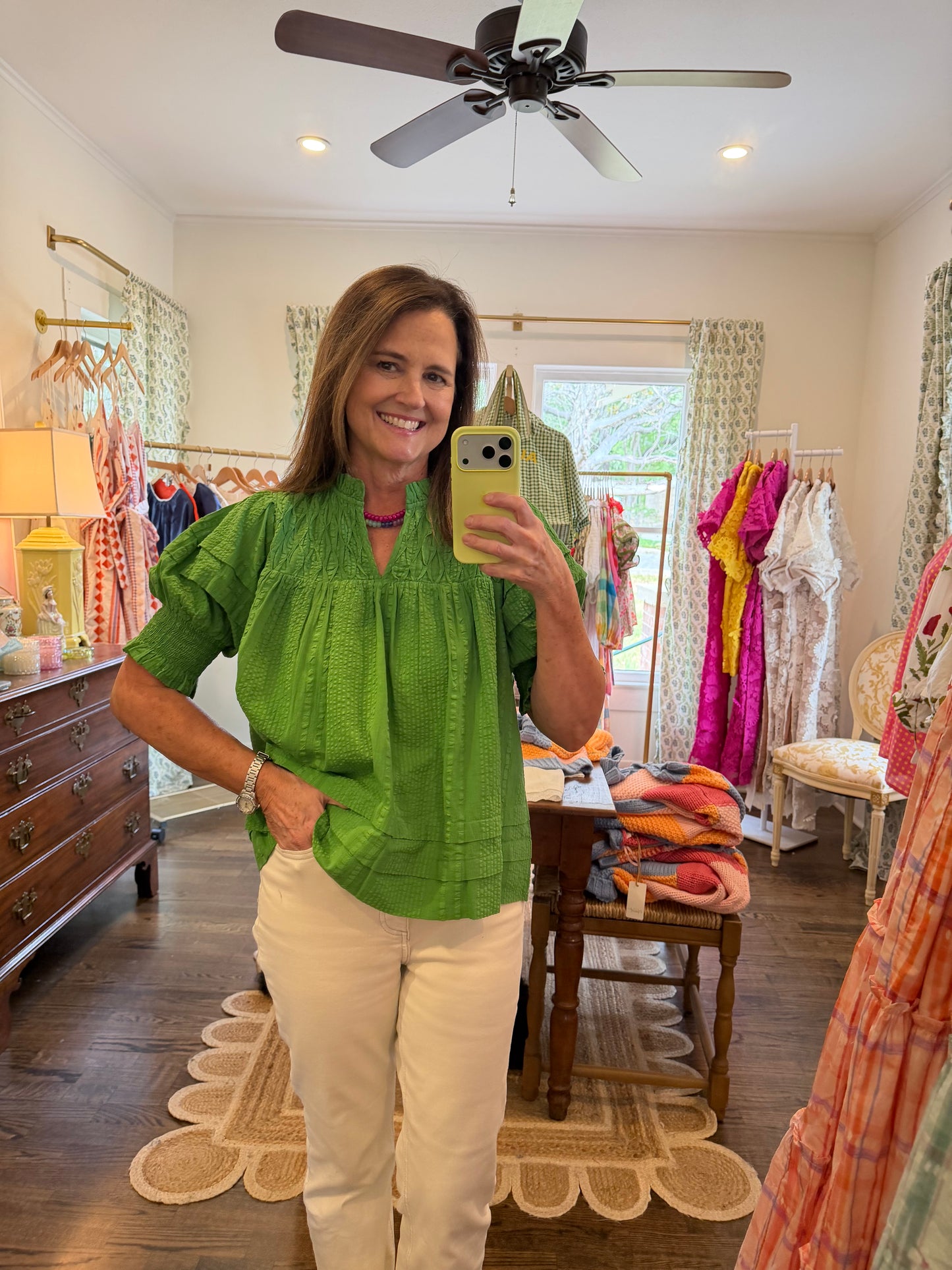 Masters Seersucker Top