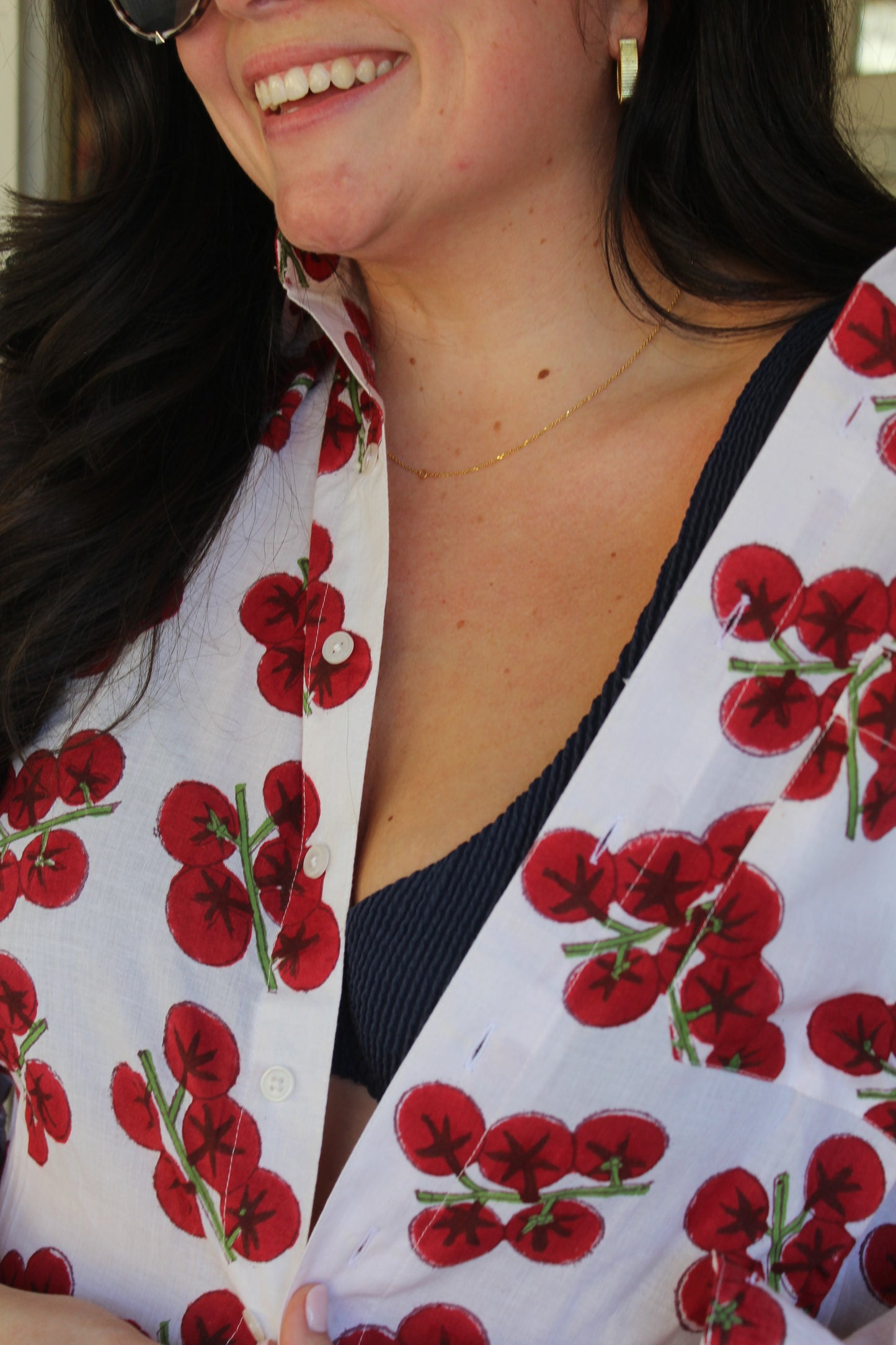 Tomato Shirt Dress