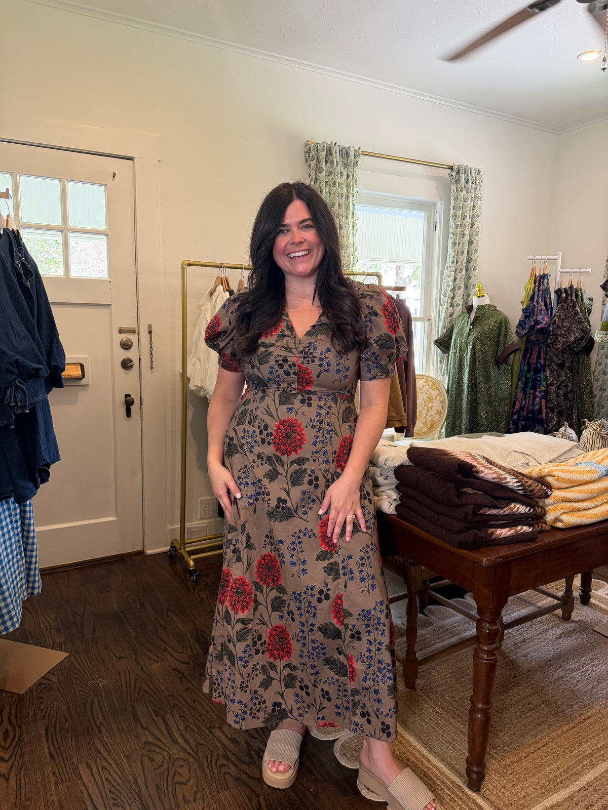 Fall Dahlia Mid Dress