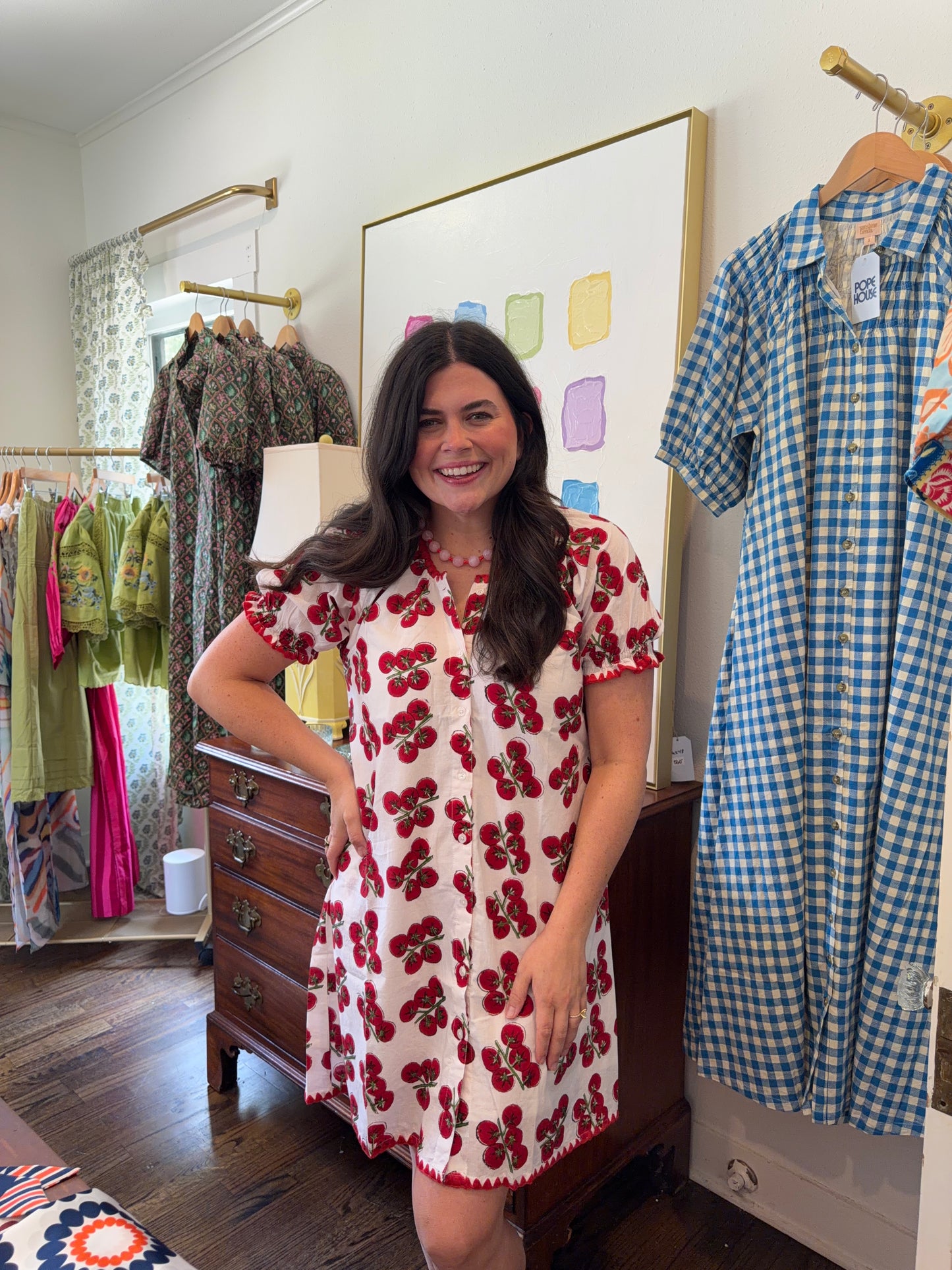 Tomato Mini Dress