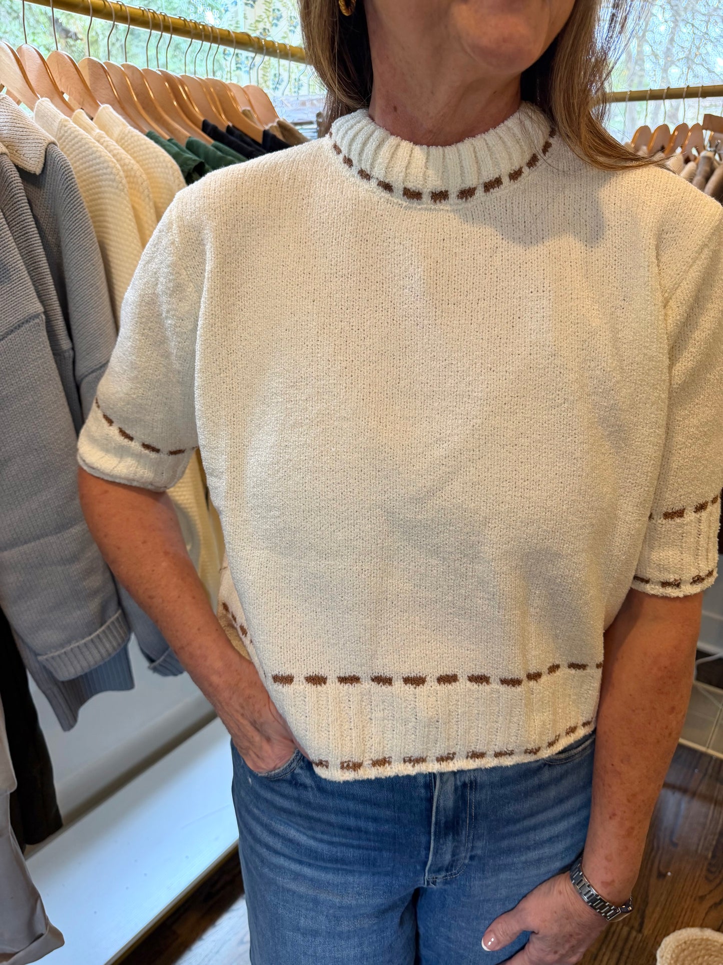 Stitched Sweater