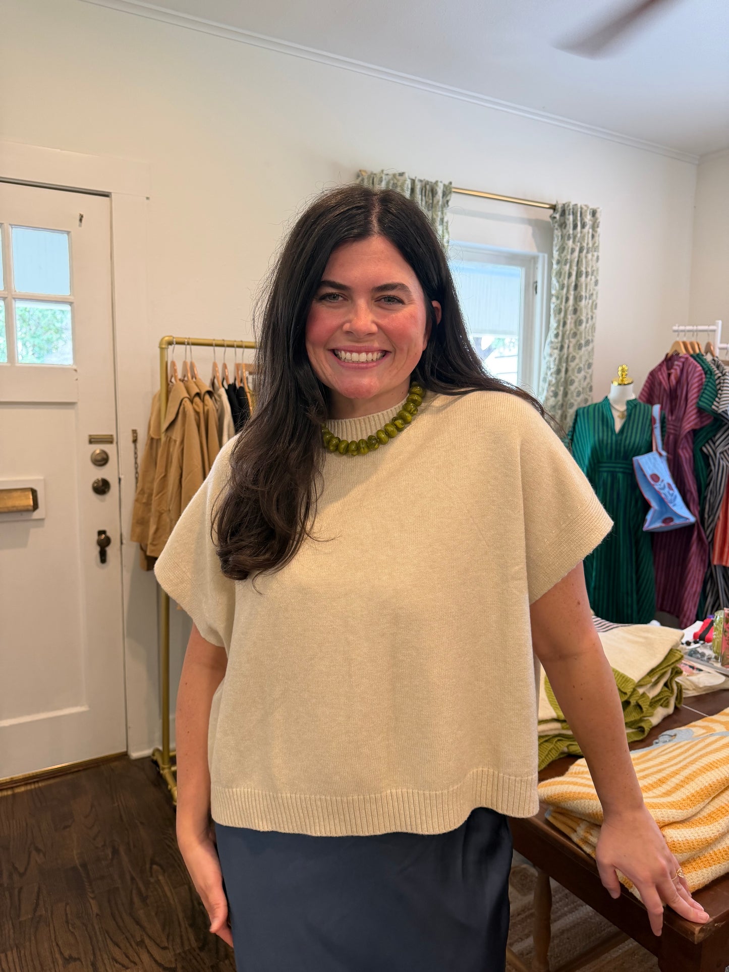 Natural Drop Shoulder Sweater