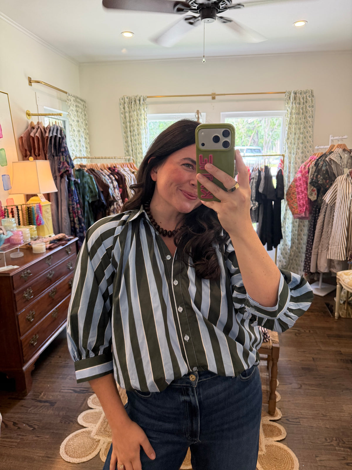 Stripe Bubble Top