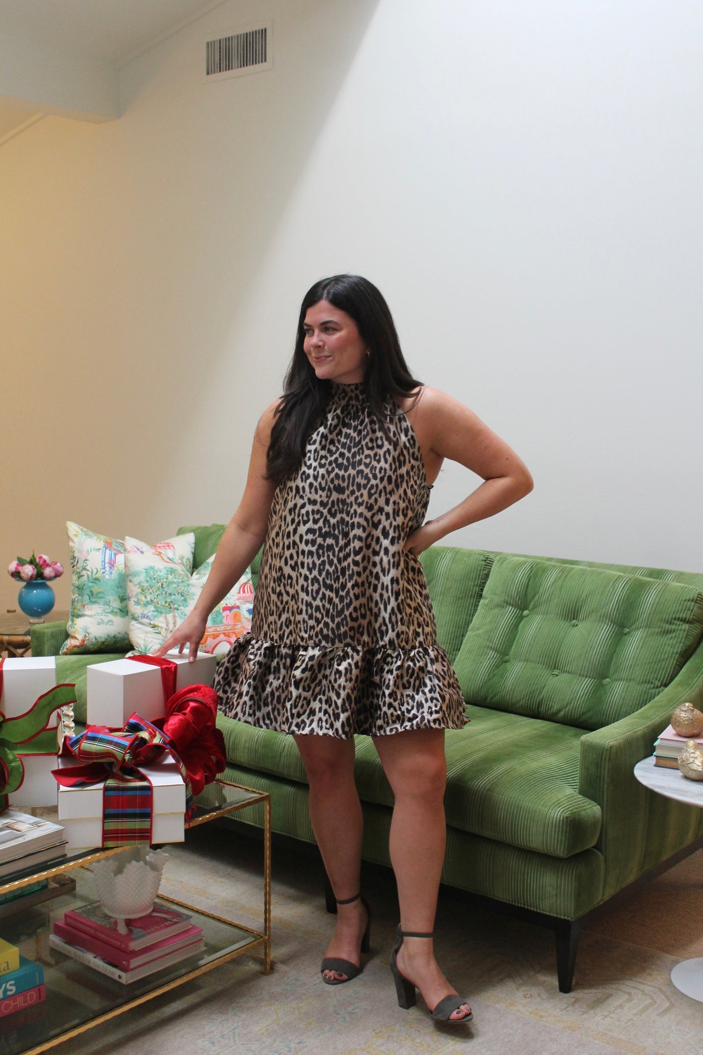 Holiday Leopard Dress