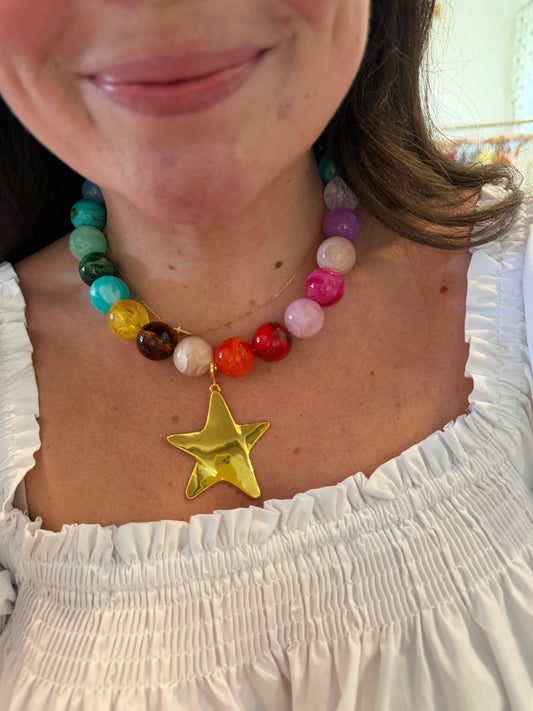 Rainbow Star Necklace