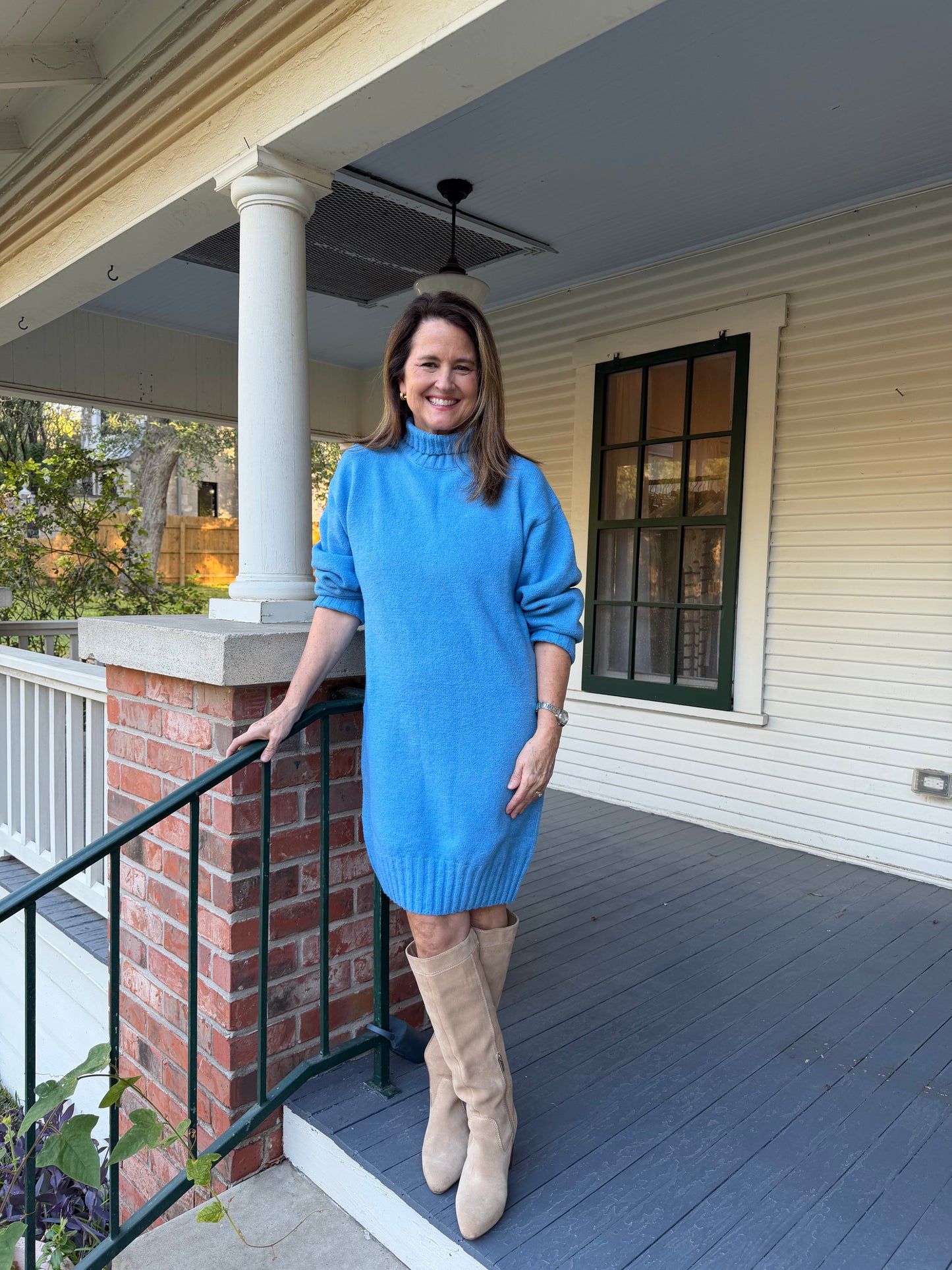 Blue Sweater Dress