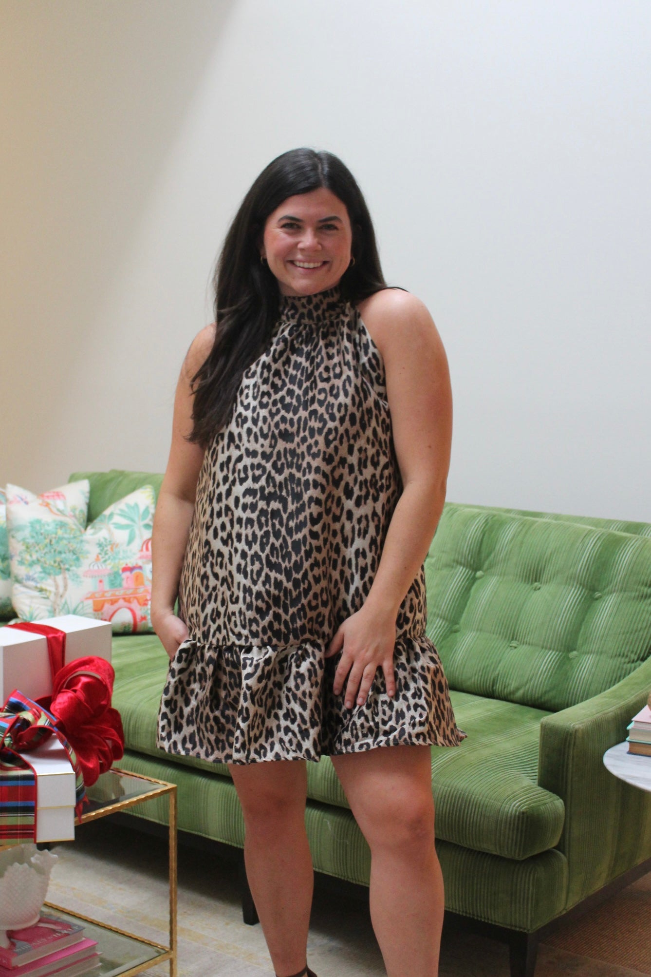 Holiday Leopard Dress