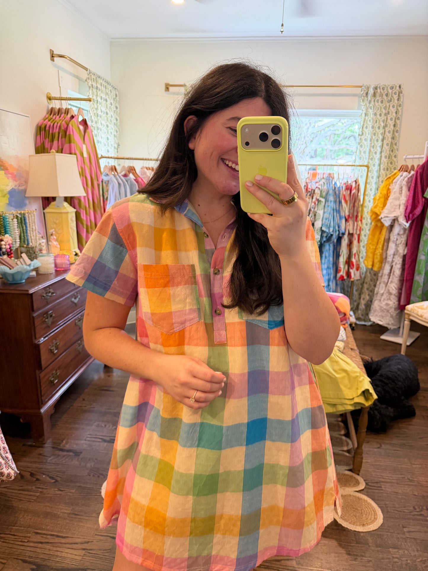 Rainbow Plaid Mini