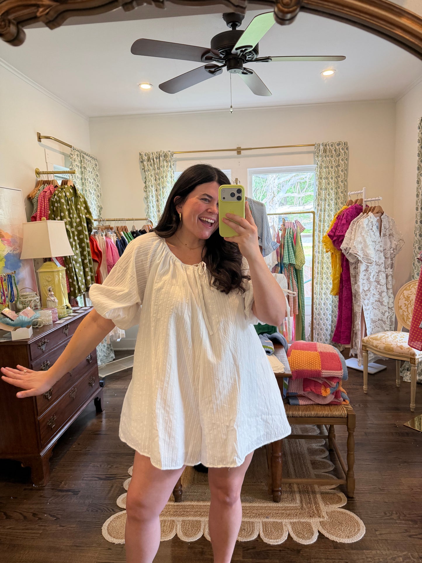 Eyelet Romper