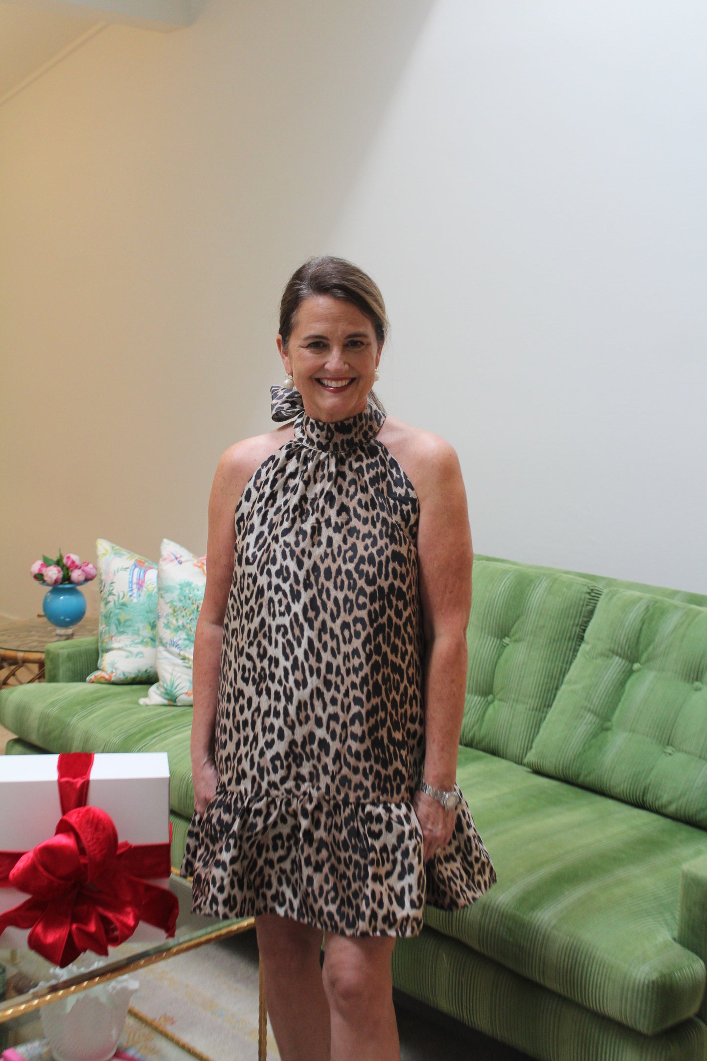 Holiday Leopard Dress