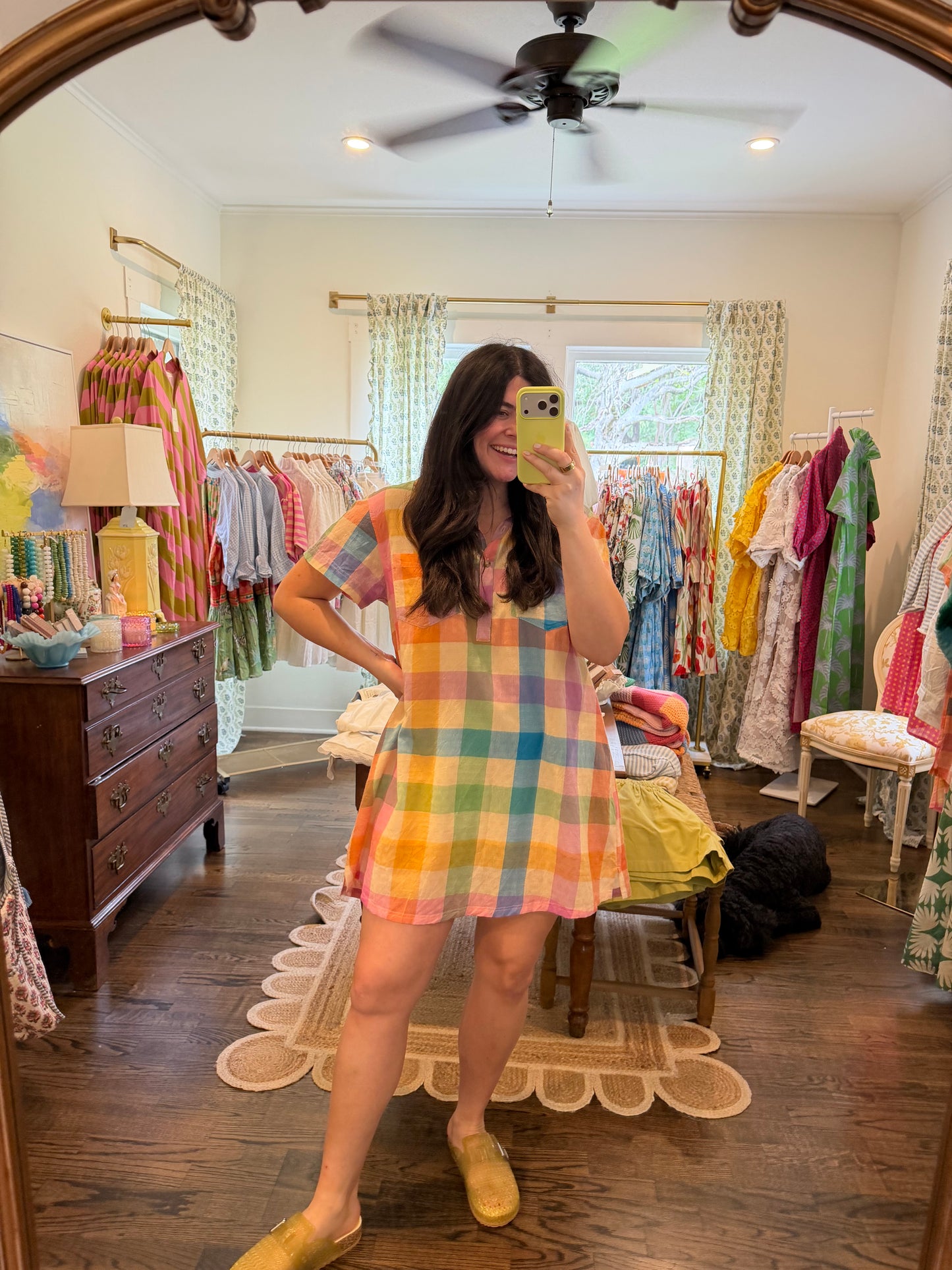 Rainbow Plaid Mini