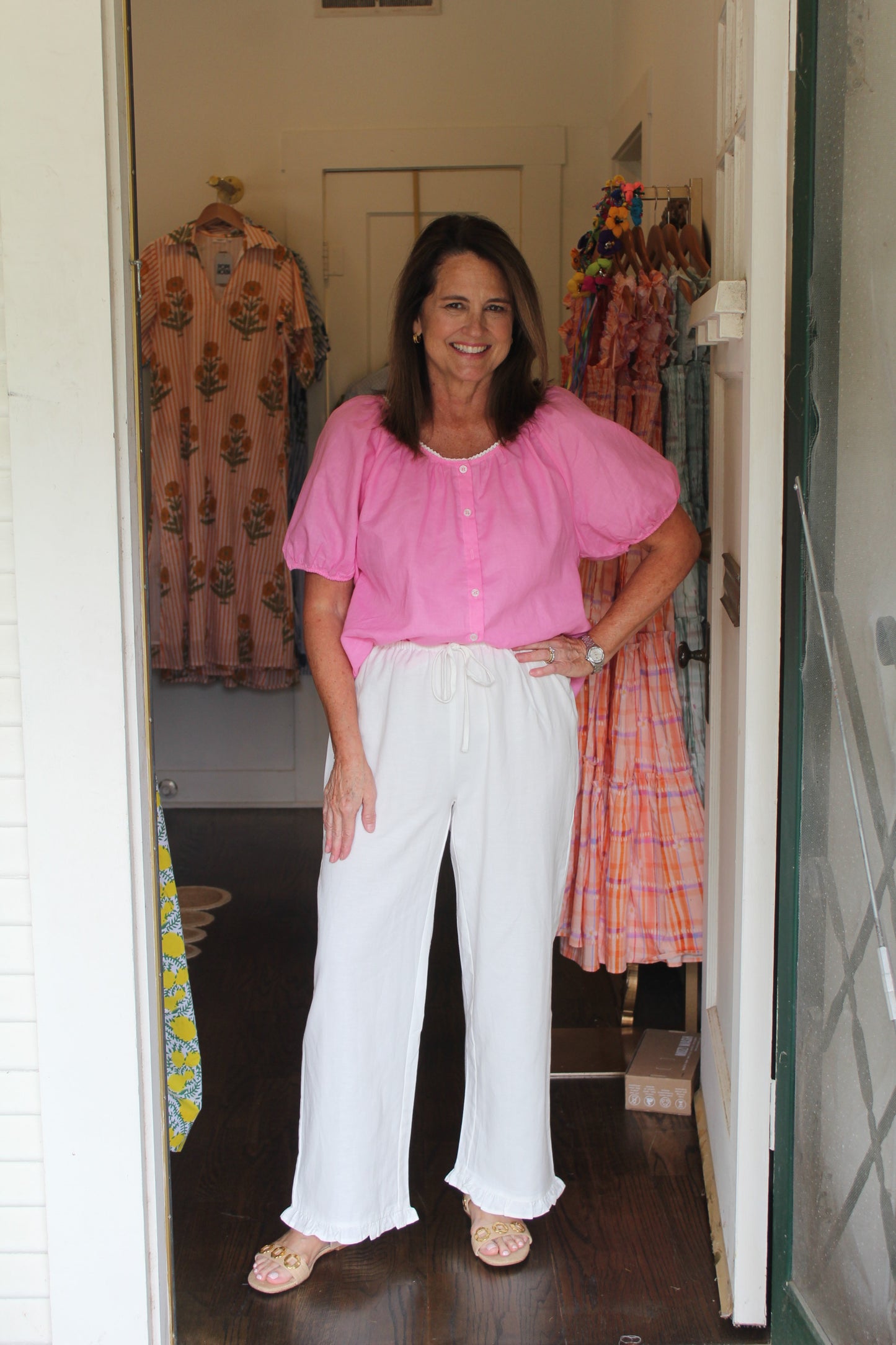 Ruffle Hem Pants