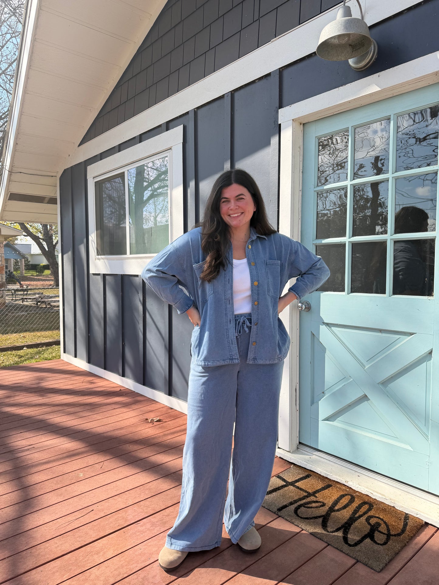Denim Sweat Set