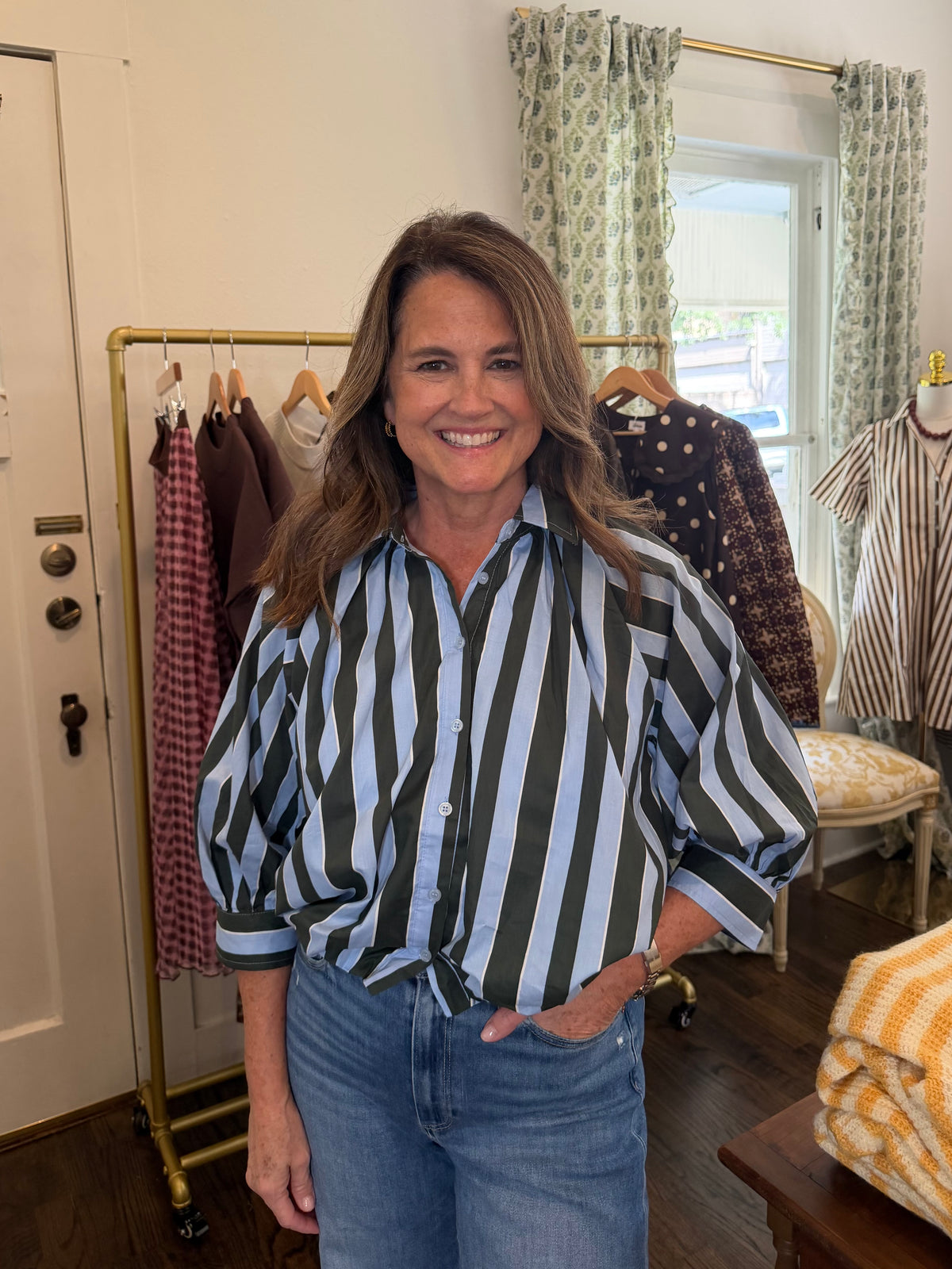 Stripe Bubble Top