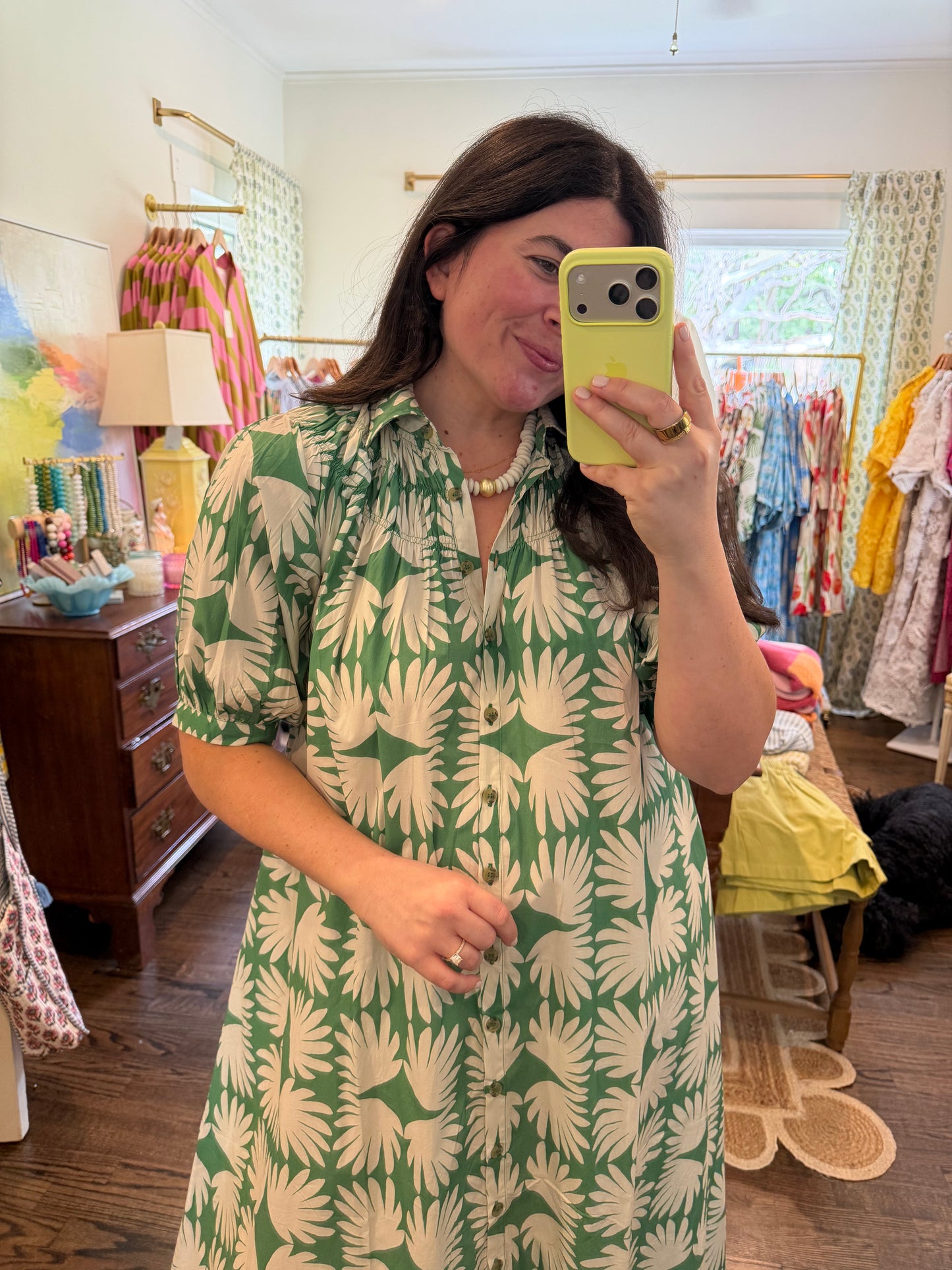 Viridian Midi Dress