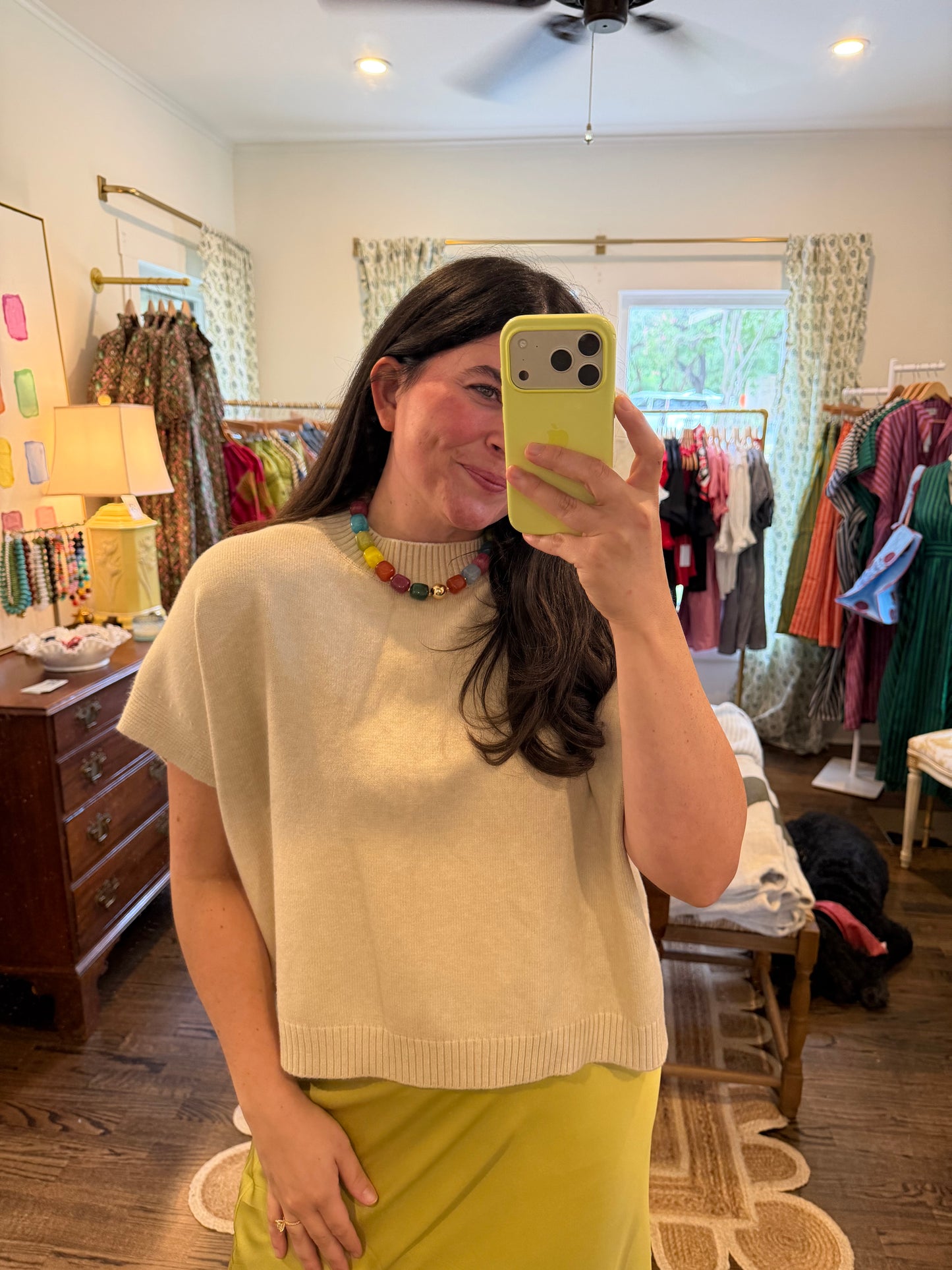 Natural Drop Shoulder Sweater