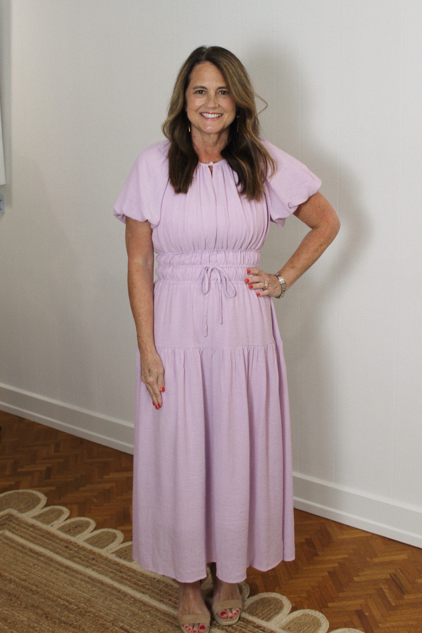 Lavender Days Midi Dress