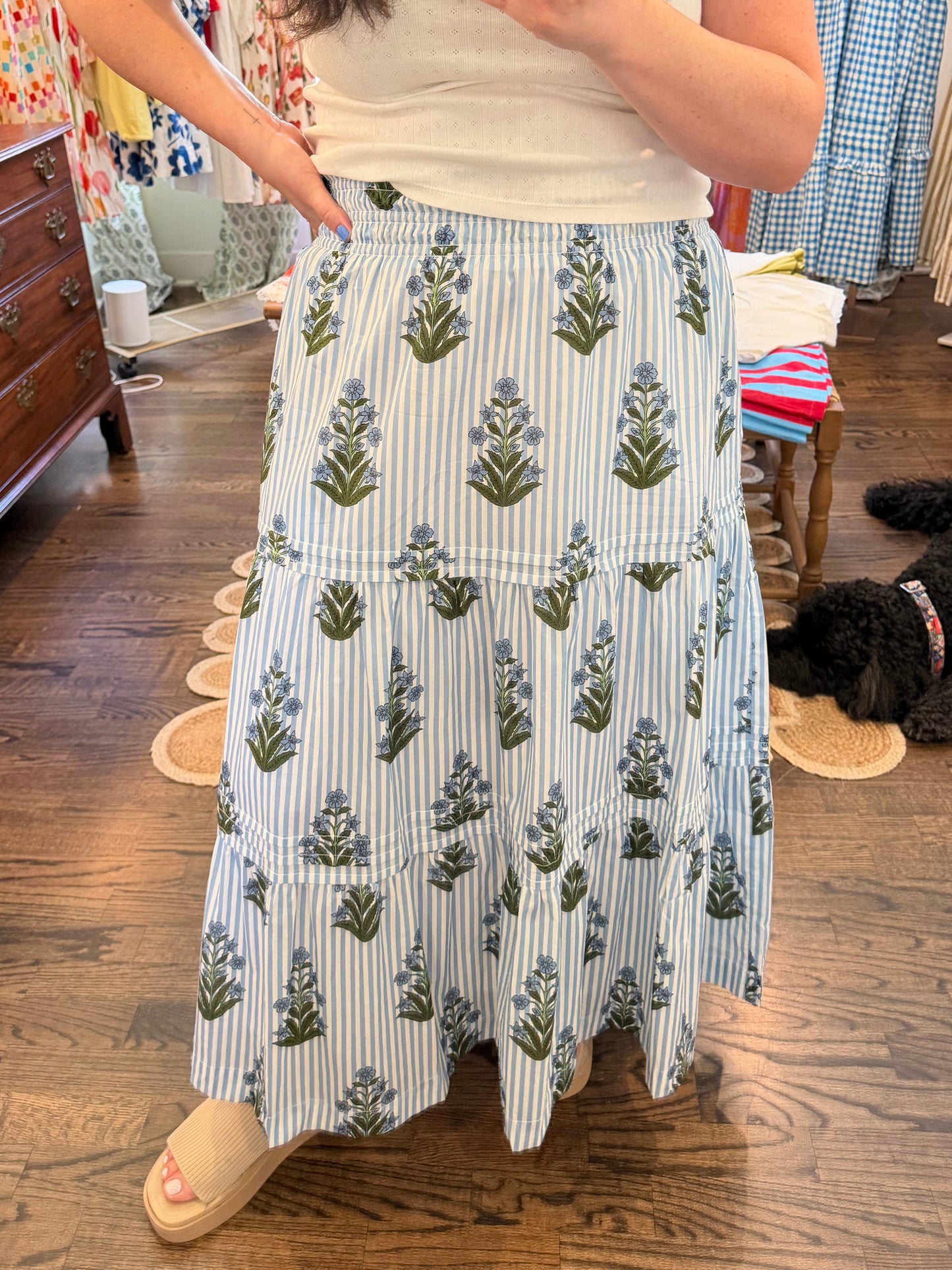 Bluebonnet Midi Skirt