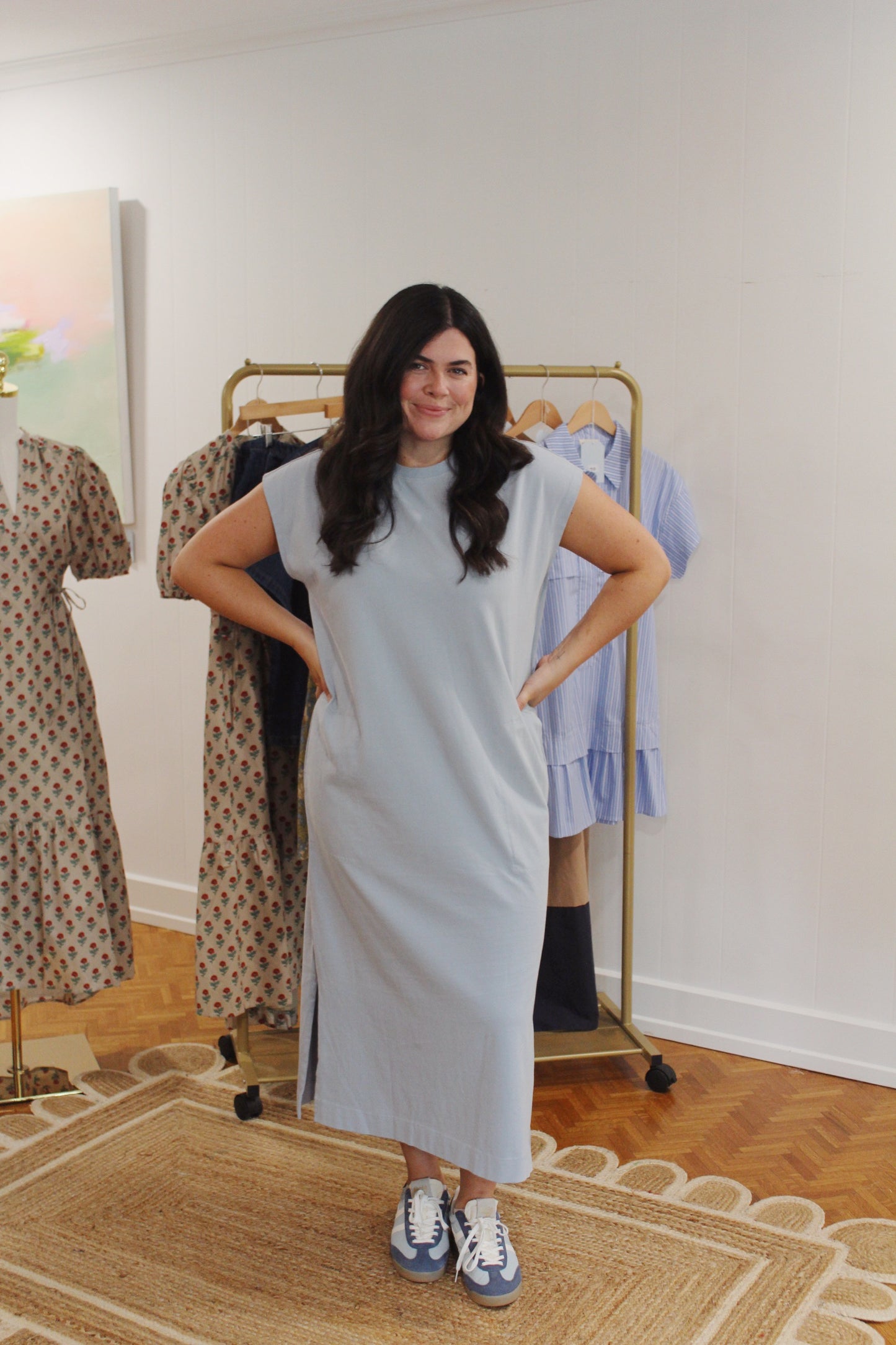 Slate Blue Midi