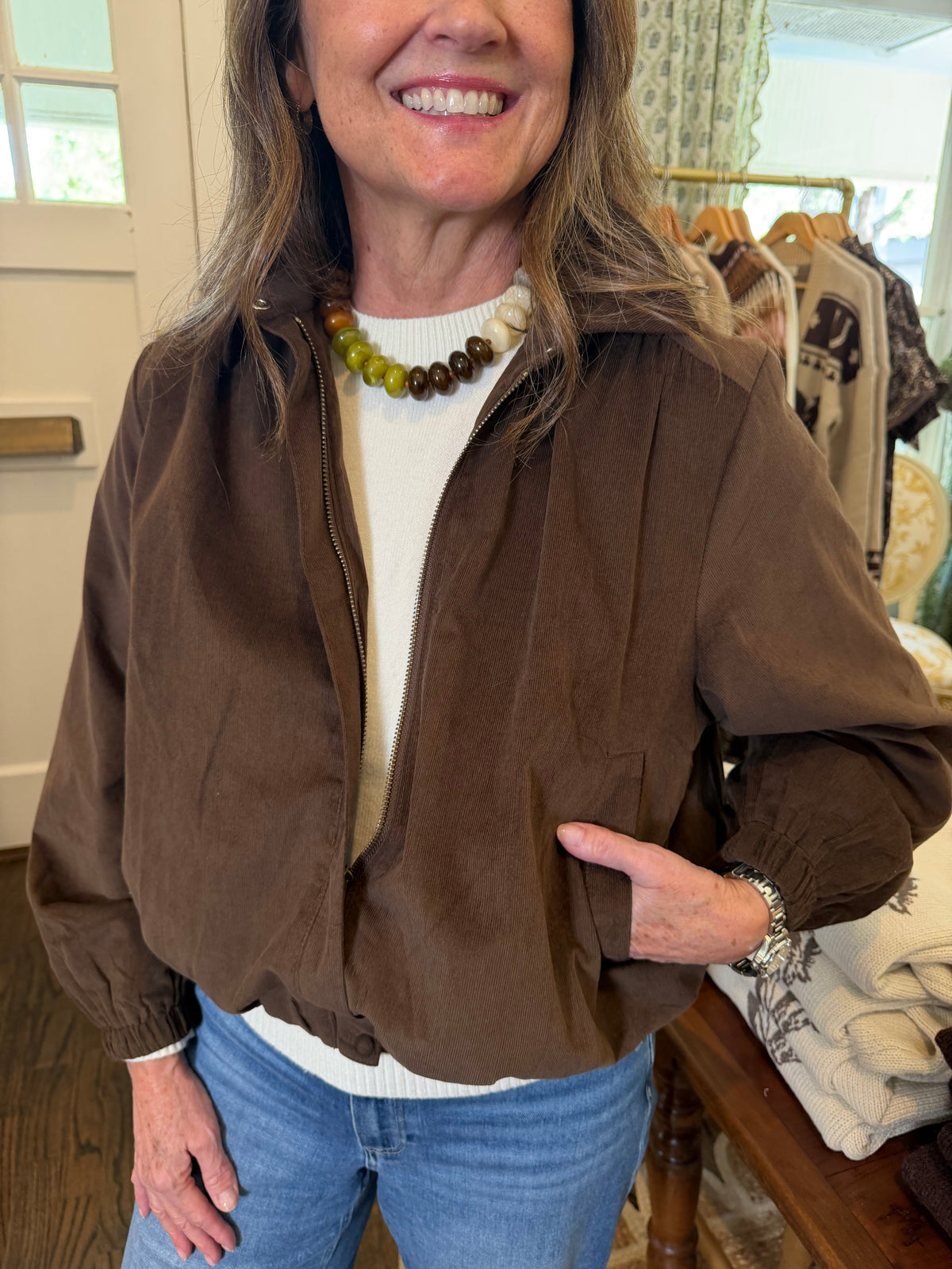 Corduroy Bomber Jacket