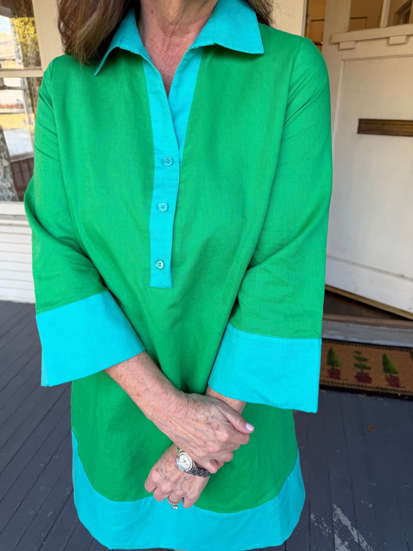 Caryn Lawn Kelly Mini Caftan
