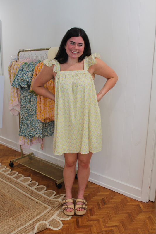 Lemon Mini Dress