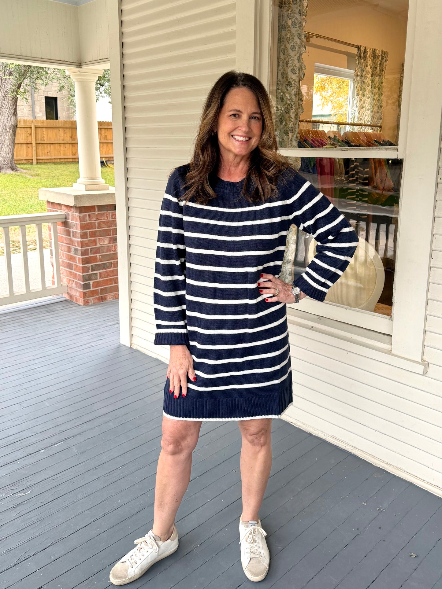Stripe Sweater Dress