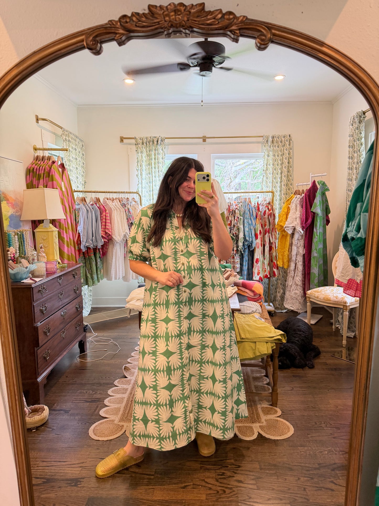 Viridian Midi Dress