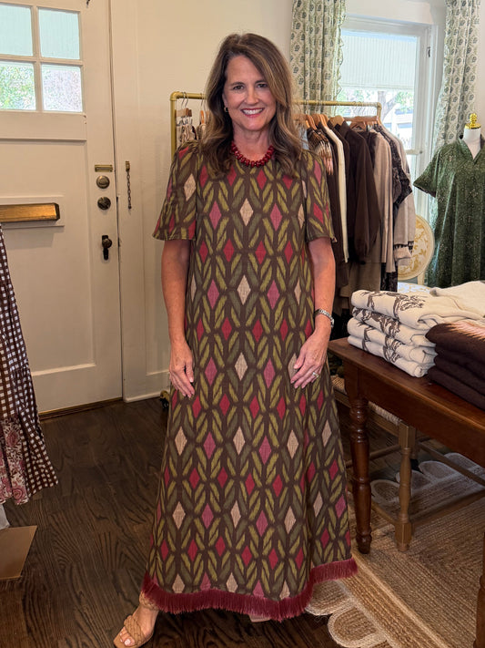Fringe Maxi Dress