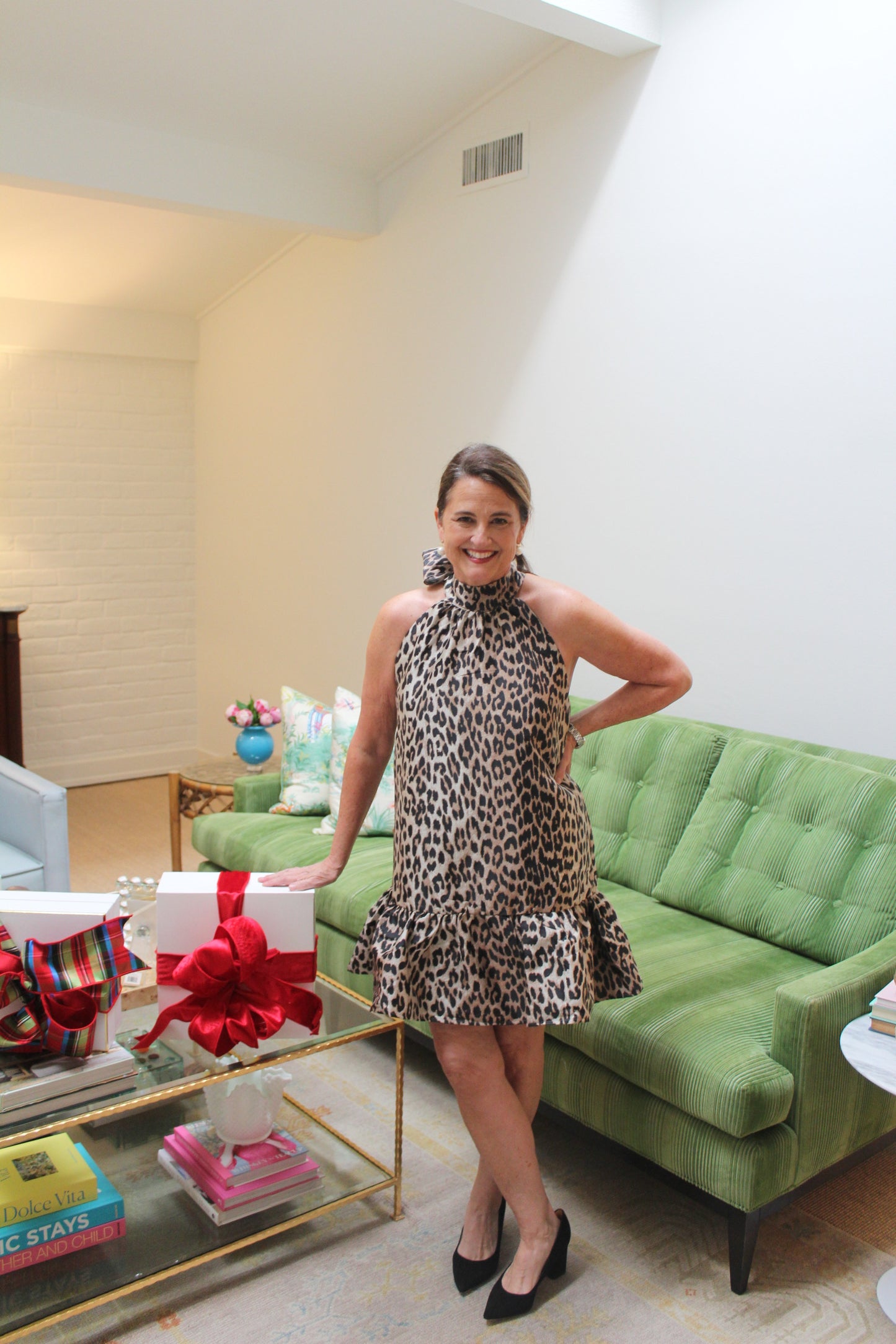 Holiday Leopard Dress