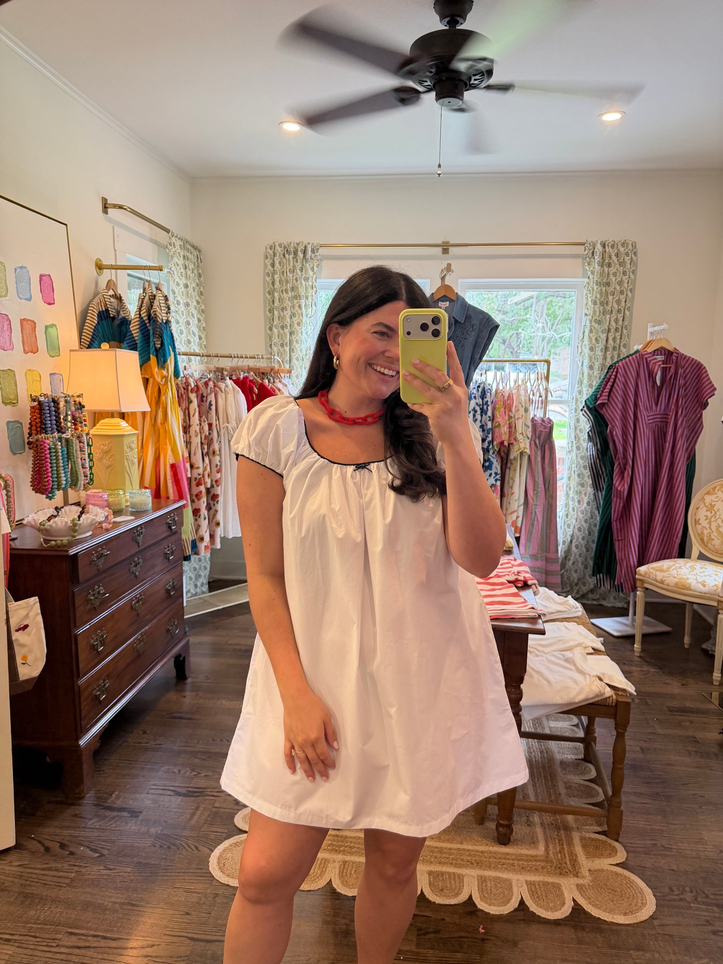 Black & White Babydoll Mini