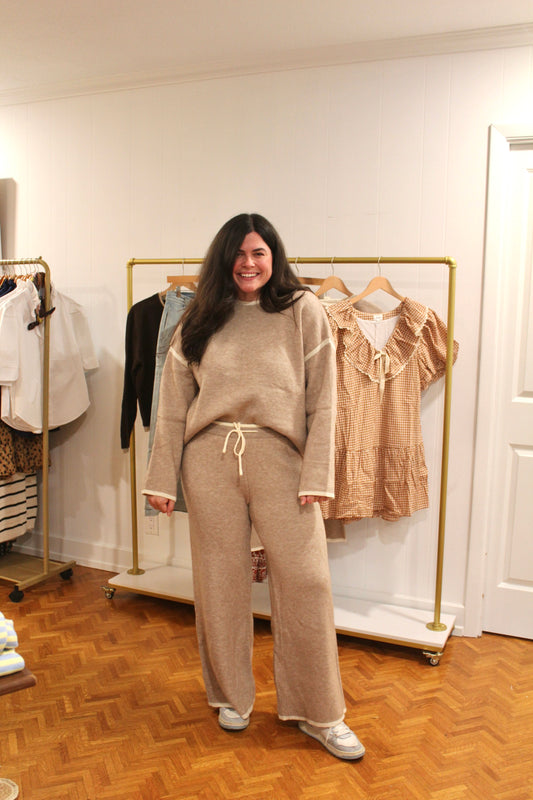 Latte Sweater Set