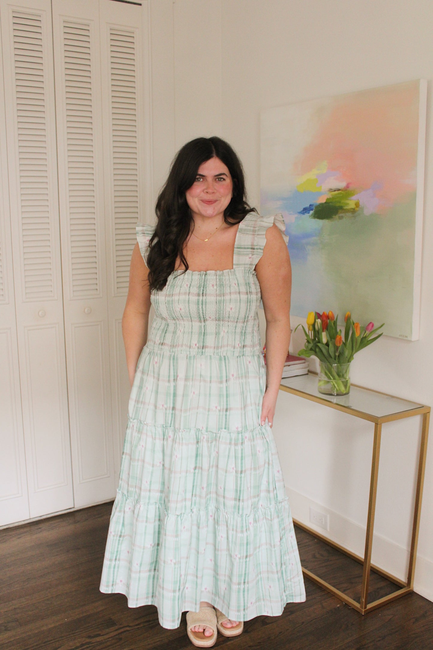 Peep Midi Dress