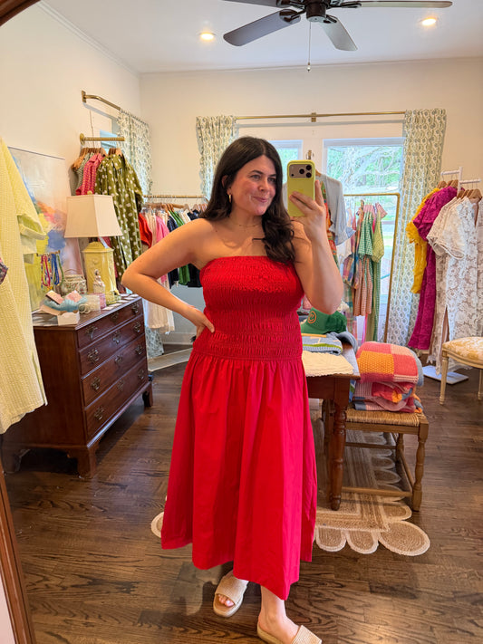 Cherry Midi Dress