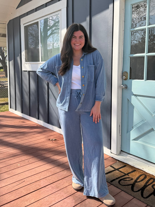 Denim Sweat Set