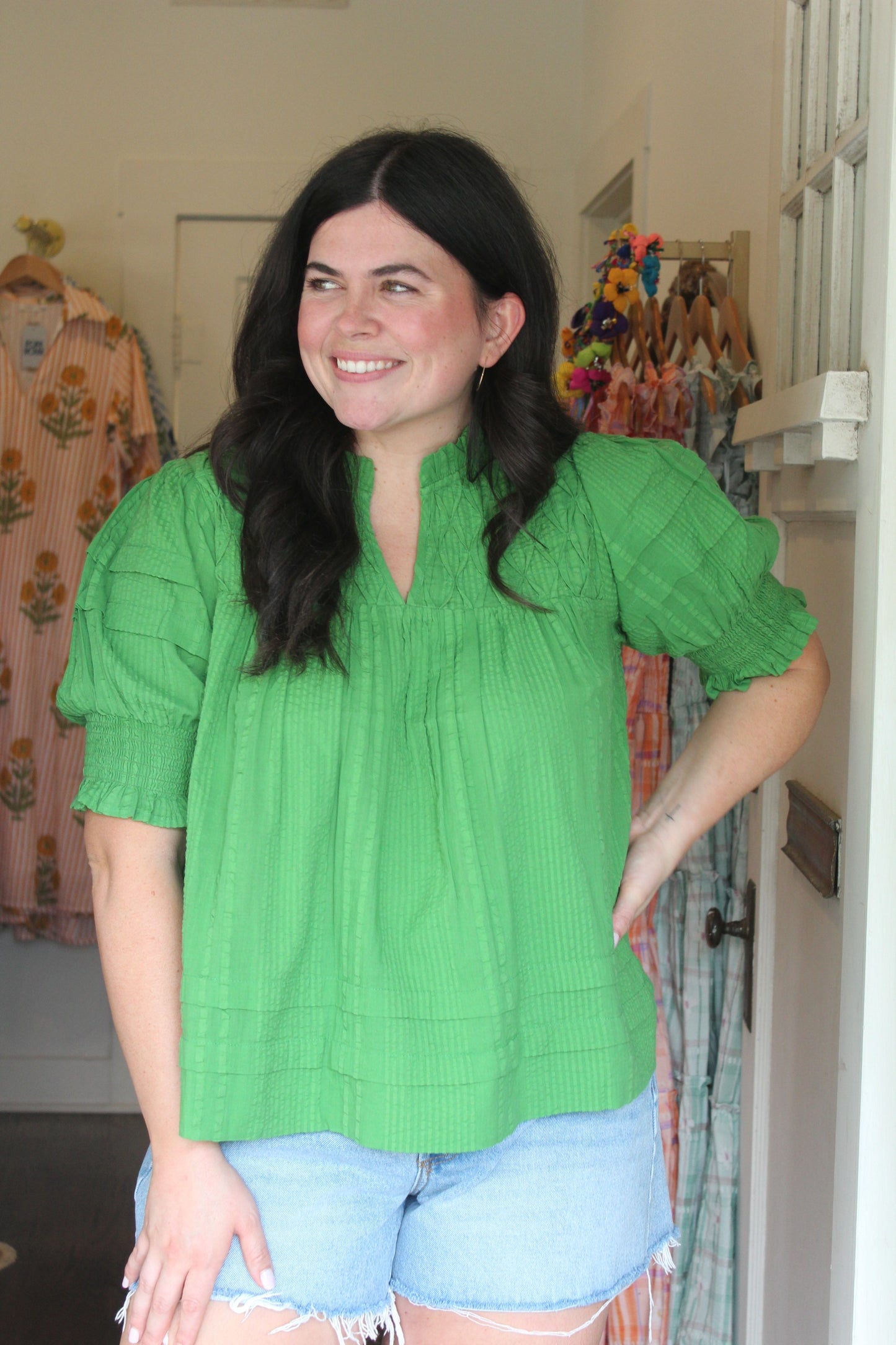 Masters Seersucker Top